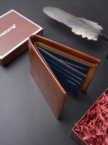 HOVI'S Vintage Casual Men's Wallet Business Large Capacity Short Wallet Ideal For Daily Use And Travel Vintage Purse