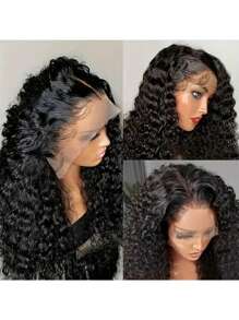 13x4 深波浪人发假发 150% 13x4 人发假发 深波浪前部假发 8-34 英寸 13x4 蕾丝前部假发 透明人发假发 女士假发 - SNatural - 查看 4