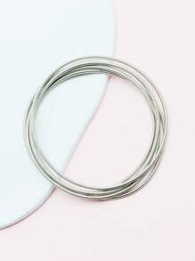 5pcs Stainless Steel Tiny Spring Bracelet Set For Fashion Women And Girls - Bracelet Set - View 26