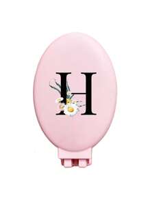 A-Z Daisy Flower Pattern Pink Portable Hollow Comb With Makeup Mirror, All-In-One Foldable Mirror Comb - Portable Tabletop Modern Makeup Tool, Travel Essential, Folding Comb With Makeup Mirror, Convenient To Carry,Giveaways,Travel,Cheap Stuff,Travel Essential - Pink - View 27