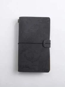 1 Cuaderno de viaje de piel suave de estilo pirata tamaño A6 de hojas sueltas vintage, adecuado para registro de notas en diversas ocasiones, útiles escolares, vuelta al colegio
