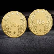 Decision Coin, Lucky Commemorative Coin Collection, YES NO Gold Silver Coin Gift - Multicolor - View 3