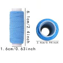6 Stücke 0,6mm elastischer Faden, je 20m Spule, elastischer Nähfaden für Nähmaschinen, Raffgarn für Nähen, Overlock-Maschinen, Quilt, Stricken, Weben, DIY