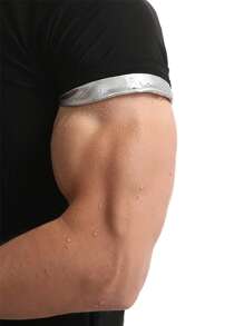 ملابس علوية بدلة الساونا للرجال الرياضية الخارجية - ملابس علوية ضاغط محتبس للحرارة والتعرق ، جاكيت متعدد الاستخدامات مشكل الجسم للتمرين في صالة الألعاب الرياضية ، مدرب الخصر مشكل الجسم - فضي - مشاهدة 7