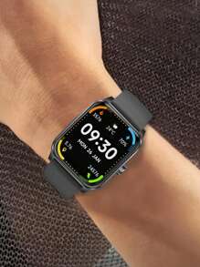 1 pieza Smartwatch con pantalla HD, con pantalla curva LED de alta definición a color, compatible con varios idiomas, función de llamada, función de notificación y batería de gran capacidad de 180mAh - Beis - Ver 8