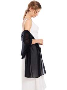 Damen Chiffon Schals und Tücher für Abendkleider, eleganter, weicher, transparenter Chiffon Braut Hochzeitsschal