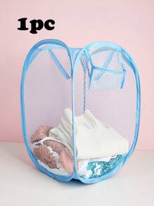 1pc/2pcs Collapsible Laundry Basket With Handles And Side Pockets, Multi-Color Options Laundry Hamper, Washing Basket Bathroom Organizer, Basket, Storage Basket, Foldable Laundry Basket