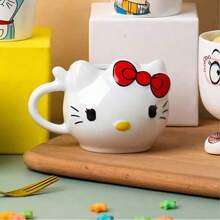 Sanrio Sanrio 1/4-Piece Set Cute Hello Kitty Coffee Cup Pudding Cup Ceramic Heat-Resistant Mousse Cup Household Cup Cake Cup Yogurt Cup Dessert Cup Mother's Day Gift Valentine's Day Gift