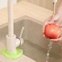 1pc Leaf Shaped Faucet Extender, Kitchen/Bathroom Sink Faucet Extender, Sink Accessories, Extended Bathroom Sink Faucet Washing Aid - Multicolor - View 4