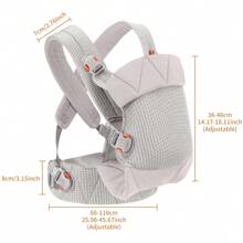 Portabebés recién nacido IULONEE, portabebé suave y ligero | Ergonómico, con soporte ajustable para el cuello, ideal para recién nacidos de 7-45 libras, con mayor comodidad y soporte