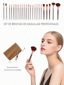 ECOTOOLS, On the Go Style Kit, Set de Brochas de Maquillaje, Brochas para Uso Diario, Kit de Viaje, Cerdas SuavesSet de brochas de maquillaje gruesas y suaves, negras, para fiestas y eventos al aire libre, sets de estilismo para exteriores, sets de brochas de maquillaje, brochas de maquillaje de uso diario, sets de viaje, brochas suaves