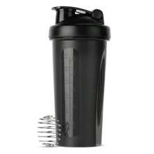 Portable Protein Shaker, 600ml Fitness Bottle With Wire Blender Ball For Fitness Enthusiasts, Athletes, Perfect For Outdoor Gym, 1 Pc.