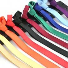 Men's Tie For All Occasions, Elegant, Social, Sporty, Various Colors - 粉紅色領帶 - 查看 2