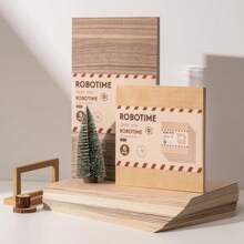 ROBOTIME 6 Pcs Plywood 1/8", 3mm Plywood Crafting Wood Sheets , 12"X20" Crafting Wood Sheets For Laser Cutting, Engraving & Wood Burning Suitable For Handcraft Lovers