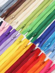 Ensemble De 10 Fermetures À Glissière En Nylon Adaptées À L'artisanat De Couture, Aux Vêtements De Couture, Accessoires De Couture À Fermeture Éclair - Multicolore - Voir 2