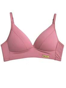 Women Bras & Bralettes - 藕粉色 - 查看 2