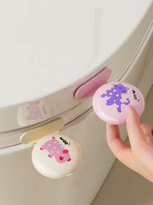 1pc Creative Scented Toilet Seat Handle, Random Color Bathroom Decor - Multicolor - View 6