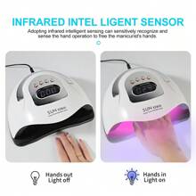 LIMEGIRL SUN X23 MAX Professional Nail Dryer Lamp, 81 LED Beads, With Auto Sensor Function, Suitable For Nail Polish, Gel Nail Polish And Other Nail Products - EU C Type Plug(220-240V) - View 3