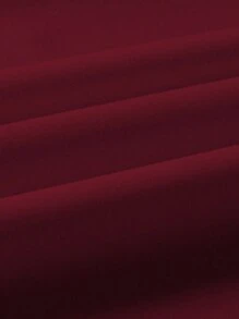 6-16岁男童长袖衬衫，婚礼正装衬衫，派对衬衫，带口袋和领带，酒红色 - 酒紅色 - 查看 5