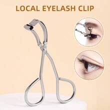 1pc Mini Detailed Eyelash Curler, Curls Lower Lashes At Outer Corners, Segmented Frameless Curling Assistant, Small Silver Eyelash Curler, Fits Eye Shape Naturally, Compact And Portable Styling Tool, Suitable For Partial Lash Shaping And Touch-Ups On-The-Go,Cheap,Stocking Stuffers,Makeup,Makeup Tools,Cheap Stuff,Gifts,Gifts For Women,Christmas Gifts - Silver - View 9