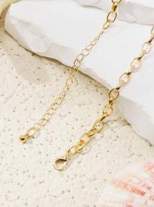 Beryohz 1pc Natural Sea Shell Beaded Necklace, Summer Beach Resort Style - beaded necklace - View 3