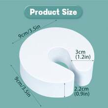 3 件 2.2 厘米防夹手指保护器，婴儿安全门挡，柔软泡沫保护儿童手指，防止手指被夹，门猛地关上，防止孩子被锁在房间里 - 彩色 - 查看 2