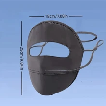 Máscara de Sol Elegante e Respirável, Cor Sólida, Ajuste Elástico para Passeios de Verão e Casuais - Lavar à Mão ou Limpar a Seco, Proteção UV, Máscara