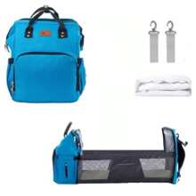 HuaTang Pañalera Expandible Impermeable Y Cambiador Mochila 3 En 1 Color (Rosa,Azul,Gris)