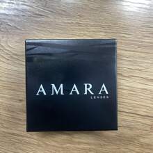 AMARA 彩色瞳孔自然蓝眼睛隐形眼镜棕色大眼镜片绿色眼睛彩色镜片万圣节服装角色扮演 - 灰色 - 查看 5