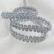 5 Meter 1 cm DIY Spitzen Borte Bänder Handwerk goldener silbriger Tausendfüßler geflochtene Spitzen Abschluss Hochzeitsgeschenkverpackung Nähzubehör Kleidung Party Dekoration