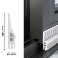 1pc Window Windproof Tape Sliding Window Sealing Strip Plastic Steel Window Gap Plugging Strip Windproof Soundproof Sealing Strip - Multicolor - View 9