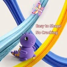 36/24/12 pièces Set d'argile magique avec outils - Argile colorée à séchage à l'air dans des couleurs vives pour l'artisanat DIY et le jeu éducatif, couleur aléatoire
