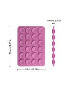 3 件双面硅胶吸盘手机支架，自拍支架 - 防滑粘性手机握把，免提多场景智能手机配件，便携式视频和平板电脑支架，无需电池