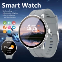 智能手表：无线呼叫/拨号、多种运动模式、来电提醒和拒绝、短信提醒、消息预览、可定制壁纸、兼容 iPhone/Android - 彩色 - 查看 9