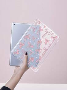 Funda protectora con lazo colorido compatible con iPad 7/8/9 de 10.2 pulgadas, S6 Lite de 10.4, A9 Plus de 10.95 pulgadas, Tab P11, con ranura incorporada para lápiz y resistencia a golpes en las cuatro esquinas