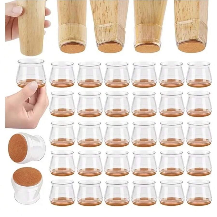 Silicone Table Chair Leg Protector Kit 16 Pieces