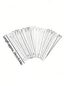 Ensemble De 10 Fermetures À Glissière En Nylon Adaptées À L'artisanat De Couture, Aux Vêtements De Couture, Accessoires De Couture À Fermeture Éclair - Multicolore - Voir 5