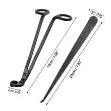 2Pcs Matte Black Candle Wick Trimmer Heavy-Duty Black Candle Scissors Wick Dipper Tools Set Stainless Steel Candle Cover Tools Kit Candle Wick Trimmer, Candle Wick Dipper Professional Candle Styling Kit For Candle Lovers Candle Accessory Set, A Gift Or Daily Or Festival Use, All Your Candle Care Needs Gifts Birthday Graduation