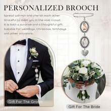 Customized Bridal Bouquet, Bouquet Photos, Wedding Memorial Hall, Memorial Souvenirs, Wedding Gifts, Engraved,Stainless,Colorful,Cute,Adorable,Funny,Kawaii,Y2K,Stylish,Unisex,Casual,Custom,Personalized,Unique,Customized,Ideal Gifts For Him,Ideal Gifts For Her,Her,Boyfriend,Girlfriend,Family,Friends,Vacay Vibes,Apparel Accessories,Halloween Edit,Freshman, Sophomore, Underclassmen - Multicolor - View 4