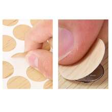 24pcs 12mm Cabinet Self-Adhesive Seal Stickers, Decorative Covers, Screw Hole Plugs, Dust-Proof