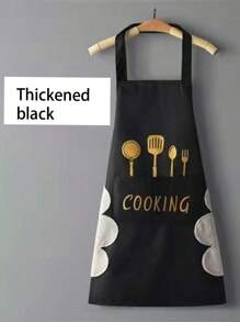 1pc Apron, Can Wipe Hands, Home Kitchen Nordic Style Korean Waterproof Apron, Adult Couple Apron - Multicolor - View 9