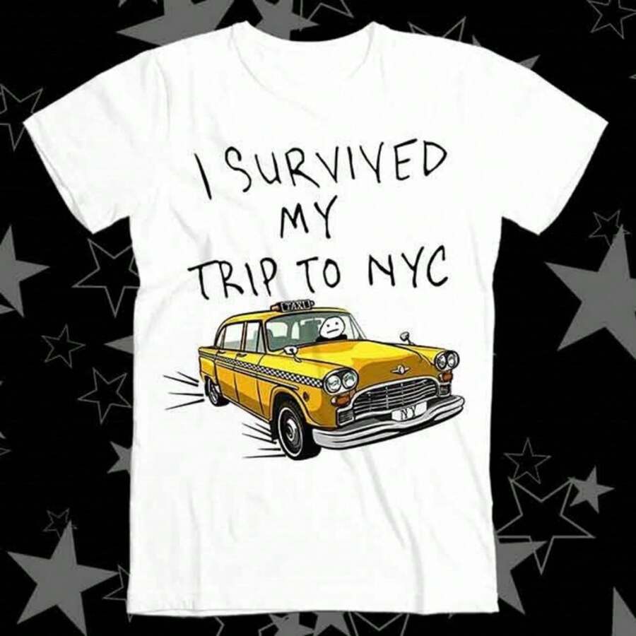 I Survived My Trip To NYC New York Tom Spider Taxi Best Seller Top Tee T Shirt 175