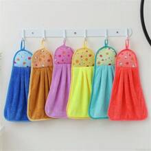 Soft Hand Towel Dishcloths Hanging Cloth Kitchen Accessories Coral Velvet Bathroom Supplies Microfiber