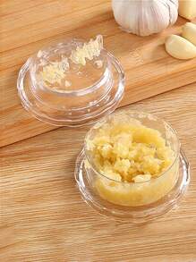 1 件装大蒜扭绞器、压制大蒜扭绞器、大蒜盒、大蒜捣碎器、大蒜压碎器、大蒜压榨器、厨房蒜末、手动大蒜研磨器、厨房大蒜压榨器、手动捣碎大蒜、姜压碎器、处理器、食物切碎器 - 無色 - 查看 2