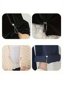 男女通用多功能磁性衣夹 强力头巾磁铁带链 磁性衣披肩夹 多功能衣夹 磁性衬衫配件 牢固固定围巾、头巾、裤子等织物 旅行必备配件 户外办公 返校旅行必需品 旅行配件 旅行必备品 海滩度假 暑假 学校配件 用品 返校用品