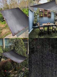 1 PIEZA Tela de sombra para exteriores, Tela de sombra para pérgola, patio y jardín trasero, Tela de sombra para exteriores, Protección solar, Material HDPE resistente al calor, Ojetes reforzados, Tela de sombra con cuerda de nailon