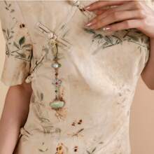 8pcs Chinese Style Zinc Alloy Qipao Decorations, Tassels Brooch, High-End Peony & Double Happiness Chinese Hanfu Accessories Dress Accessories Pin For Clothes Bag Charm School Office Accessories Shirts Jacket Jewelry Christmas Halloween Clothes Pin Funny Cute Teacher Gifts Costume Accessories Bag Charms