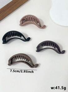 4 pièces/1 pièce Pince à chignon élégante, accessoires capillaires simples et élégants pour femmes, convenant pour l'été, le travail et la douche