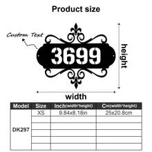 1pc Custom Vintage Metal Doorplate Decorative Art, Rural Street Nameplate Wall Decorations - Personalized Door Numbers And Text - Wall-Mounted Multifunctional Address Signs, House Numbers, Outdoor Address Signs, Farmhouse Door Art Gifts Birthday Graduation - Multicolor - View 37