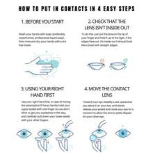 1副14.5毫米软性隐形眼镜，年抛型，时尚美妆隐形眼镜，万圣节服装配饰 - 藍色 - 查看 8